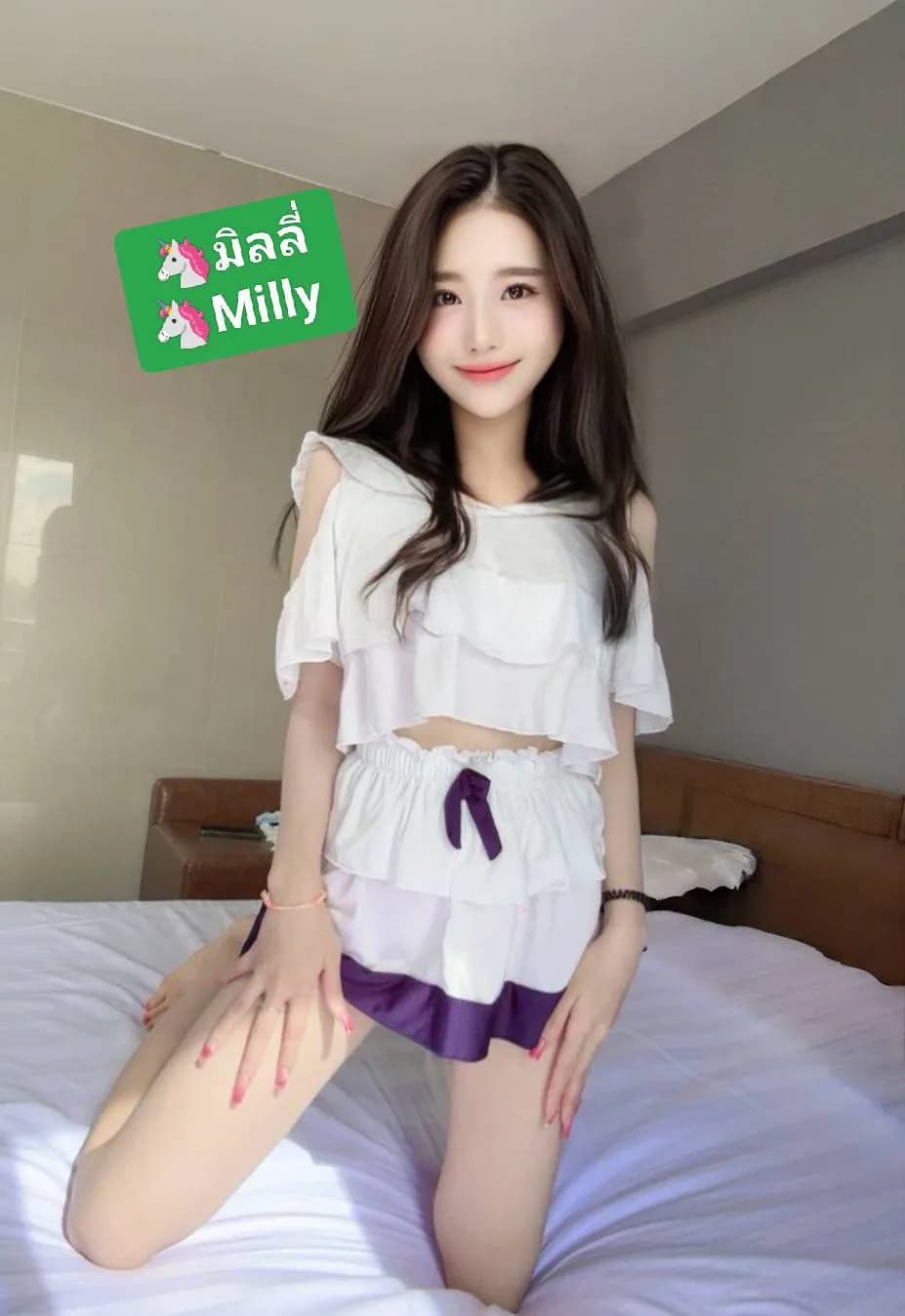 🦄มิลลี่ Milly🦄 💕BNK88💕 สวยขาวออร่า ตัวเล็กกน่ารัก บางกร๊อบกรอบ งานดีย์ไม่มีรอยสัก แท้ทั้งตัว 🥪งานเดี่ยว/คู่ Solo/Sanwich🥪 ไซด์ไลน์ กรุงเทพมหานคร เขตห้วยขวาง