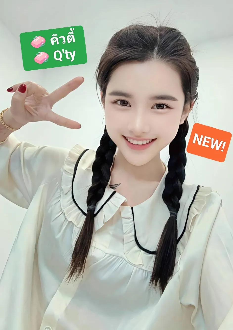 🧼คิวตี้ Q'ty🧼💕BNK88💕💥New💥🔥อายุ20 ตัวเล็กบางกร๊อบกรอบ เอวบางไซส์มินิ 150 สวยน่ารักขาววิ้ง 20yo Mini Size 150cm Slim Crispy Cutie🔥 รับงานไซด์ไลน์ กรุงเทพมหานคร เขตบางนา BTS รูปที่ 2 | NongNong